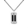 Titanium And Black Twist Wire Necklace - 20in - J17001