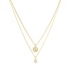 GUESS JUBN04159JW Gold Tone Crystal Double Necklace - J42238