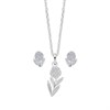 Laura Ashley Full Flower Serena Pendant And Earring Set - J4315