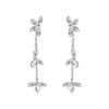 Laura Ashley LA071 Tumbling Floral CZ Drop Earrings - J4338