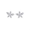 Laura Ashley LA073 Tumbling Floral CZ Stud Earrings - J4339