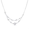 Laura Ashley LA074 Tumbling Floral CZ Necklace - J4340