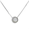Fossil JFS00579040 Silver Mother Of Pearl And Cubic Zirconia Necklace - J4891