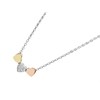 Fossil JF02856998 Galentine Three Colour Hearts Necklace - J49152