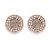 Fossil JF03263791 Rose IP Crystal Earrings - J49182