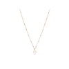 Fossil JF03643791 Rose IP Steel Simulated Pearl Necklace - J49244