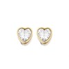 Fossil JF03935710 Yellow IP Heart Stud Earrings - J49271