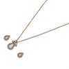 Fossil JF04029791 Rose IP Mother Of Pearl Necklace And Earrings Set - J49292