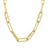 Fossil JF04102710 Yellow IP Link Stainless Steel Necklace - J49296