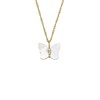 Fossil JF04424710 Mother Of Pearl Butterfly Necklace - J49318