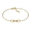 Fossil JF04525710 Yellow IP Cubic Zirconia Bracelet - J49333