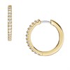 Fossil JA7215710 Gold Tone Cubic Zirconia Hoop Earrings - J49364