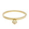 Fossil JF04831710 Yellow IP Stone Set Heart Bangle - J49372