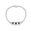 Black And White Diamante Bracelet - J5015