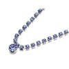 Diamante Blue Line Necklet - J5325