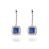 Cachet Idola Blue And White Cubic Zirconia Drop Earrings - J7433