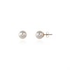Cachet Gold Tone Simulated Pearl Stud Earrings - J7441