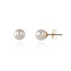 Cachet Gold Tone Simulated Pearl Stud Earrings - J7443