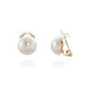 Cachet Bibi Gold Tone Simulated Pearl Clip On Earrings - J7459