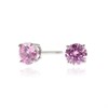 Cachet Lana Silver Pink Cubic Zirconia Stud Earrings - J7468