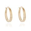 Cachet Lana Gold Tone Hoop Earrings - J7477