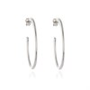 Cachet Palila Silver Tone Hoop Earrings - J7480