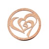 Quoins QMOD10LR  Reflection Of The Heart Gold Plated Coin - Large - J7534