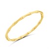 Viva Gold Tone Steel Bamboo Style Bangle - J76157