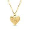 Viva Gold Tone Steel Heart Necklace - J76183