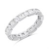 Briolette Silver CZ Baguette Ring - J77198