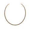 Briolette Silver Three Colour Twist Necklace - J7734