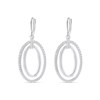 Anne Klein Crystal Oval Drop Earrings - J78259