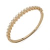 Anne Klein Gold Tone Simulated Pearl Bangle - J78425