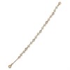 Anne Klein Gold Tone Imitation Pearl and CZ Bracelet - J78426