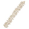 Anne Klein Gold Tone Crystal And Imitation  Pearl Bracelet - J78460