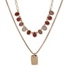 Anne Klein Gold Tone Double Row Multi Stone Necklet - J78473