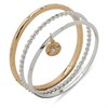Anne Klein Gold & Silver Tone Crystal Trio Of Bangles - J78474