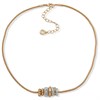 Anne Klein Gold And Silver Tone Sliding Charm Necklet - J78476