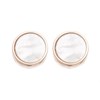 Bronzallure Mother Of Pearl Stud Earrings - J7937