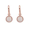 Bronzeallure Mother Of Pearl Hoop Drop Earrings - J7965
