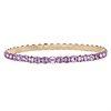 Crystal Allure Light Amythyst Crystal Gold Tone Elastic Bracelet - J80117