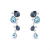 Crystal Allure Multi Blue Crystal Drop Earrings - J8063