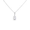 Crystal Allure Crystal Rectangular Necklace - J8079