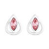 Crystal Allure Pink Crystal Peardrop Stud Earrings - J8088
