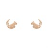Radley RY1252 18ct Rose Gold Plated Silver Diamond Moon Stud Earrings - J81121
