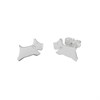 Radley RYJ1301 Silver Leaping Dog Diamond Stud Earrings - J81125