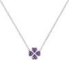 Radley RYJ2517 Silver Purple Heart Flower Necklace - J81166