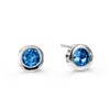 Radley RYJ1031S Silver Tone Blue CZ Solitaire Earrings - J81916