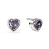 Radley RYJ1215S Silver Tone Lilac CZ Heart Stud Earrings - J81919