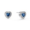 Radley RYJ1499S Silver Tone Blue CZ Heart Stud Earrings - J81920